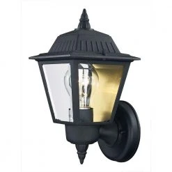 Hampton Bay 1-Light Black Outdoor Wall Lantern Sconce 10 Hampton Bay 1-Light Black Outdoor Wall Lantern Sconce -Hampton Bay Shop black hampton bay outdoor sconces kb 5004 77 1000