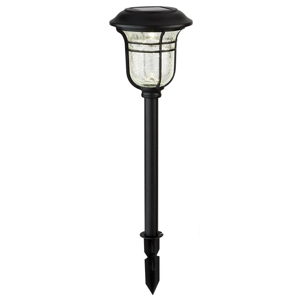 Hampton Bay Jefferson Solar 10 Lumens Black Integrated LED 3000K Warm White Landscape Path Light (10-Pack); Weather/Rust Resistant 5 Hampton Bay Jefferson Solar 10 Lumens Black Integrated LED 3000K Warm White Landscape Path Light (10-Pack); Weather/Rust Resistant - Image 5