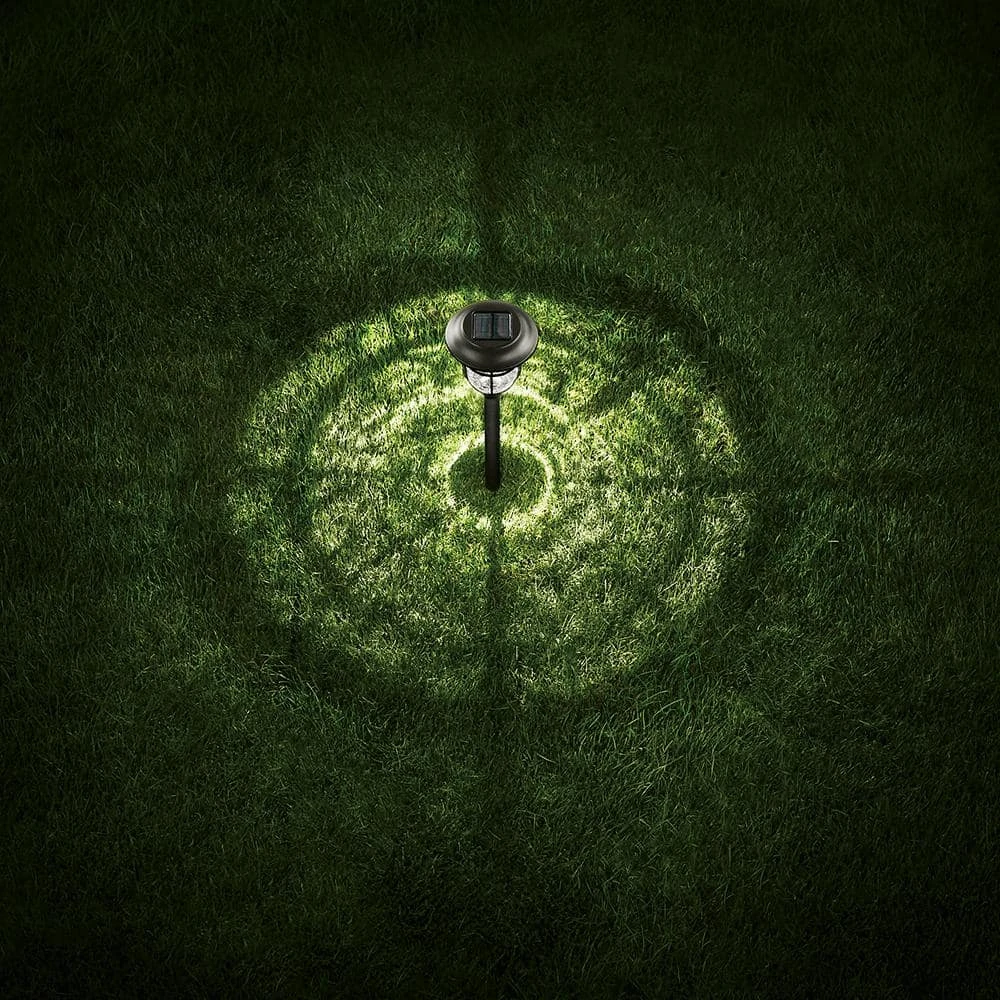 Hampton Bay Jefferson Solar 10 Lumens Black Integrated LED 3000K Warm White Landscape Path Light (10-Pack); Weather/Rust Resistant 3 Hampton Bay Jefferson Solar 10 Lumens Black Integrated LED 3000K Warm White Landscape Path Light (10-Pack); Weather/Rust Resistant - Image 3