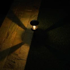 Hampton Bay Solar Black Outdoor Integrated LED 3000K 12-Lumens Vintage Bulb Seedy Glass Landscape Pathway Light Set (6-Pack) -Hampton Bay Shop black hampton bay path lights nxt 1610 09 1f 1000