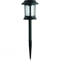 Hampton Bay Solar Black Outdoor Integrated LED 3000K 12-Lumens Vintage Bulb Seedy Glass Landscape Pathway Light Set (6-Pack) -Hampton Bay Shop black hampton bay path lights nxt 1610 09 c3 1000