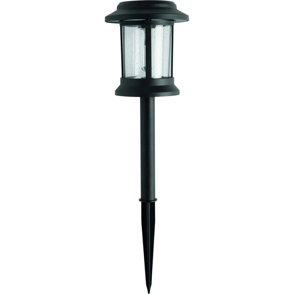 Hampton Bay Solar Black Outdoor Integrated LED 3000K 12-Lumens Vintage Bulb Seedy Glass Landscape Pathway Light Set (6-Pack) 4 Hampton Bay Solar Black Outdoor Integrated LED 3000K 12-Lumens Vintage Bulb Seedy Glass Landscape Pathway Light Set (6-Pack) - Image 4