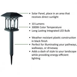 Hampton Bay Solar Black LED 10 Lumens Path Light (5-Pack) -Hampton Bay Shop black hampton bay path lights nxt 2350 4f 1000