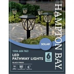 Hampton Bay Solar Black LED Path Light 10 Lumens (6-Pack) 14 Hampton Bay Solar Black LED Path Light 10 Lumens (6-Pack) -Hampton Bay Shop black hampton bay path lights p3100 01 06 1d 1000