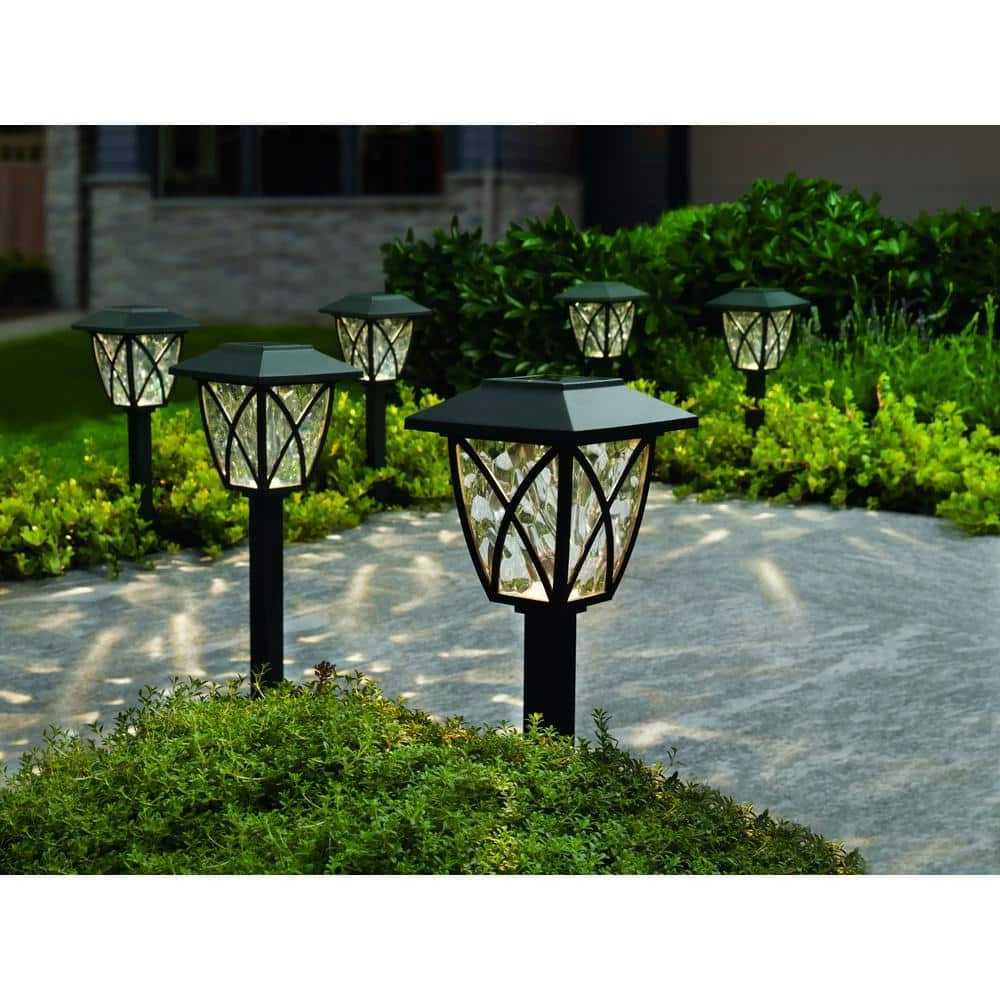 Hampton Bay Solar Black LED Path Light 10 Lumens (6-Pack) 3 Hampton Bay Solar Black LED Path Light 10 Lumens (6-Pack) - Image 3