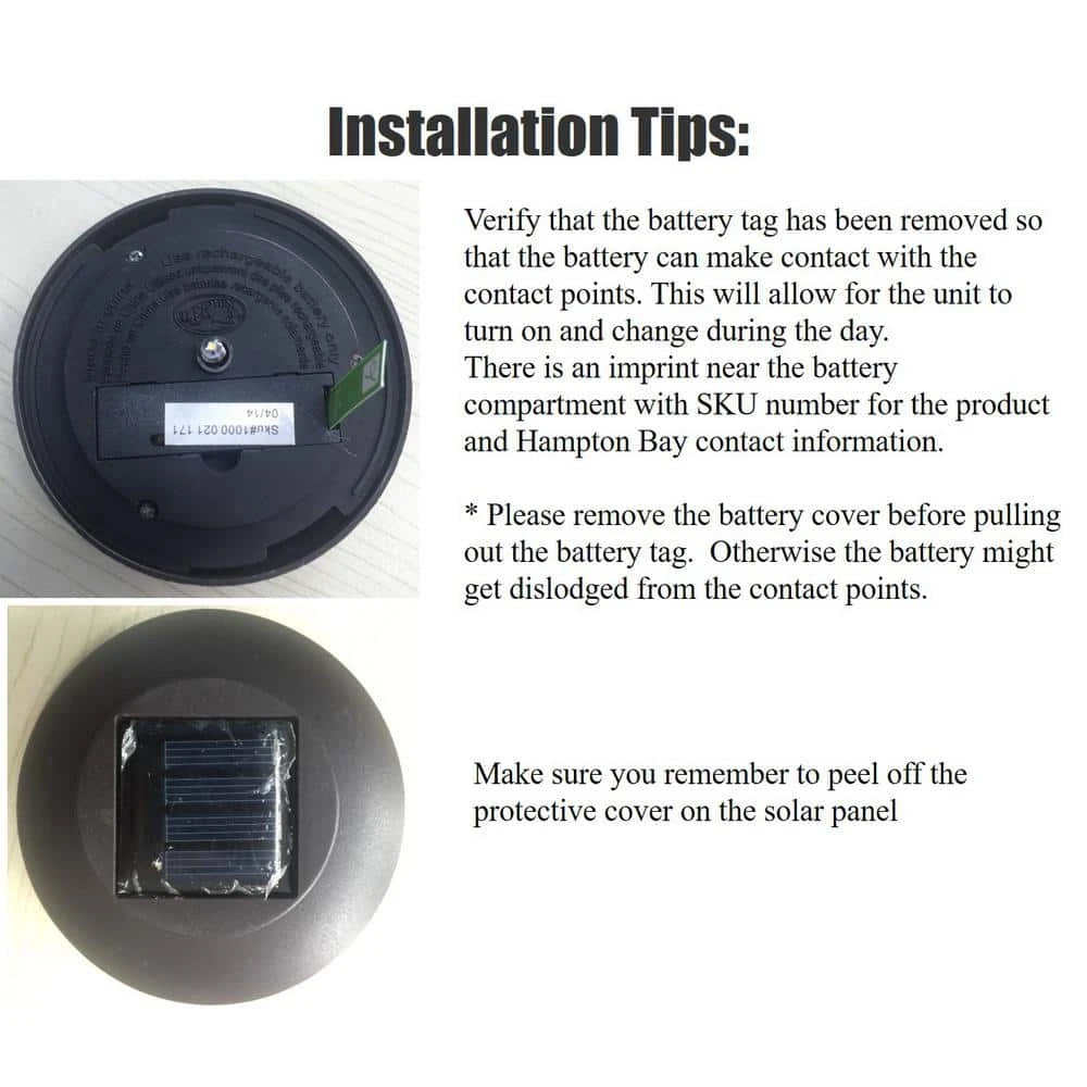 Hampton Bay Solar Black LED Path Light 10 Lumens (6-Pack) 9 Hampton Bay Solar Black LED Path Light 10 Lumens (6-Pack) - Image 9