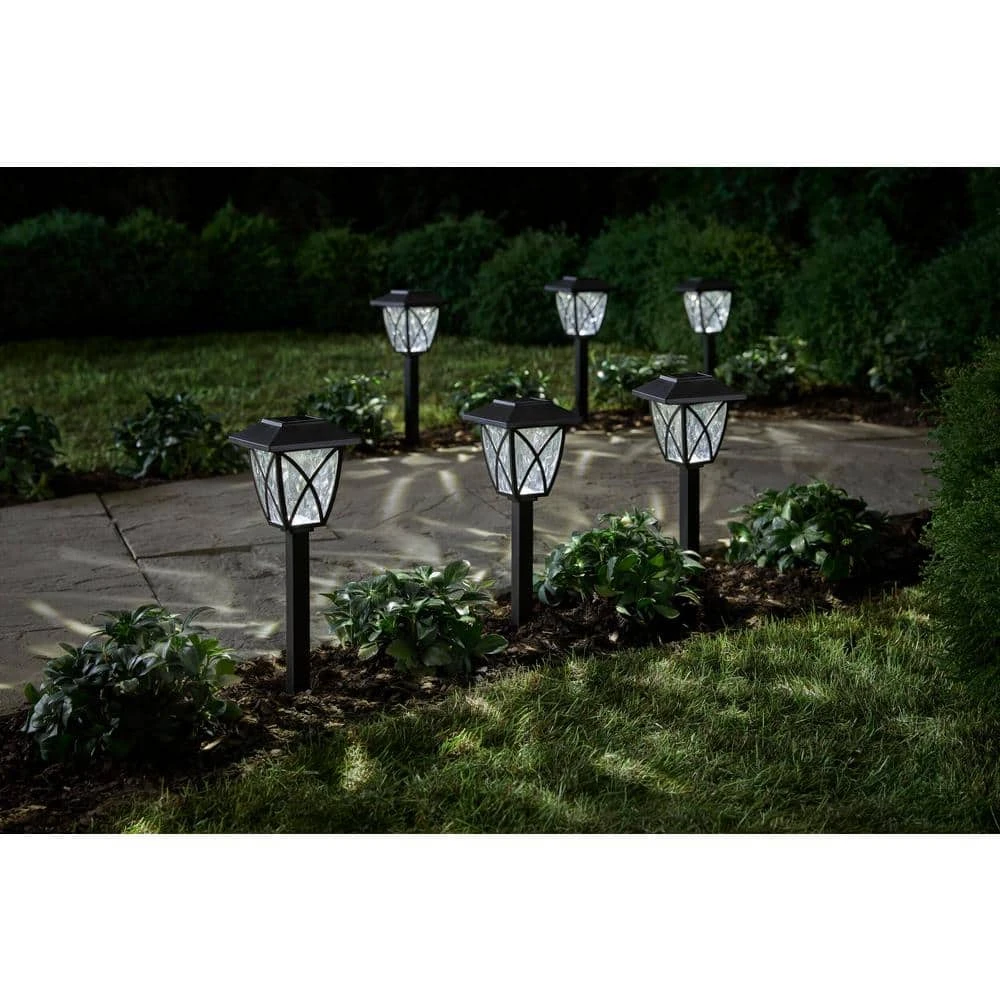 Hampton Bay Solar Black LED Path Light 10 Lumens (6-Pack) 2 Hampton Bay Solar Black LED Path Light 10 Lumens (6-Pack) - Image 2