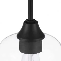 Hampton Bay Pavlen 5.5 in. 1-Light Black Mini Pendant with Clear Glass Shade 9 Hampton Bay Pavlen 5.5 in. 1-Light Black Mini Pendant with Clear Glass Shade -Hampton Bay Shop black hampton bay pendant lights gs p070809bk a0 1000