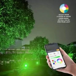 Hampton Bay Low Voltage Black LED Spotlight with Smart Hubspace App Control (3-Pack) -Hampton Bay Shop black hampton bay smart outdoor lighting l08557 44 1000