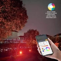 Hampton Bay Low Voltage Black LED Spotlight with Smart Hubspace App Control (3-Pack) -Hampton Bay Shop black hampton bay smart outdoor lighting l08557 76 1000