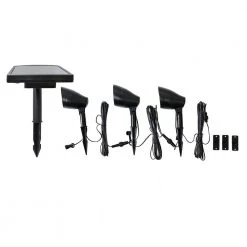 Hampton Bay Solar 50 Lumens Black Integrated LED Spotlight with Remote Panel (3-Pack); Weather/Water/Rust Resistant 14 Hampton Bay Solar 50 Lumens Black Integrated LED Spotlight with Remote Panel (3-Pack); Weather/Water/Rust Resistant -Hampton Bay Shop black hampton bay spotlights 91950 4f 1000