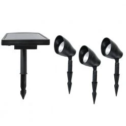 Hampton Bay Solar 50 Lumens Black Integrated LED Spotlight with Remote Panel (3-Pack); Weather/Water/Rust Resistant 13 Hampton Bay Solar 50 Lumens Black Integrated LED Spotlight with Remote Panel (3-Pack); Weather/Water/Rust Resistant -Hampton Bay Shop black hampton bay spotlights 91950 c3 1000