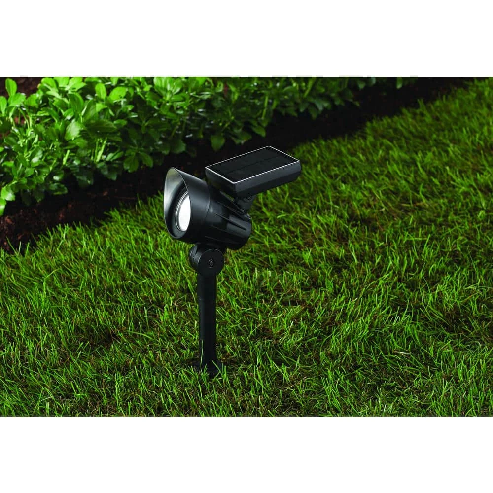Hampton Bay 55 Lumens Solar Black LED Spotlight 6 Hampton Bay 55 Lumens Solar Black LED Spotlight - Image 6