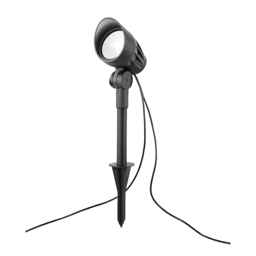 Hampton Bay Solar Black LED 75-150 Lumen High-Low 3-Head Metal Spotlight 4 Hampton Bay Solar Black LED 75-150 Lumen High-Low 3-Head Metal Spotlight - Image 4