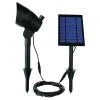 Hampton Bay Solar Black LED 100 Lumen Metal Spotlight