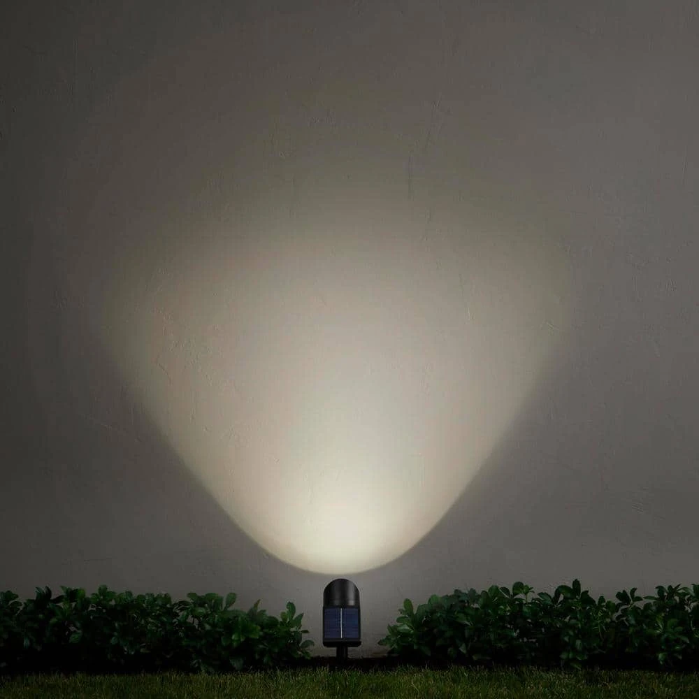 Hampton Bay 50 Lumens Solar Black Outdoor LED Landscape Spotlight 5 Hampton Bay 50 Lumens Solar Black Outdoor LED Landscape Spotlight - Image 5