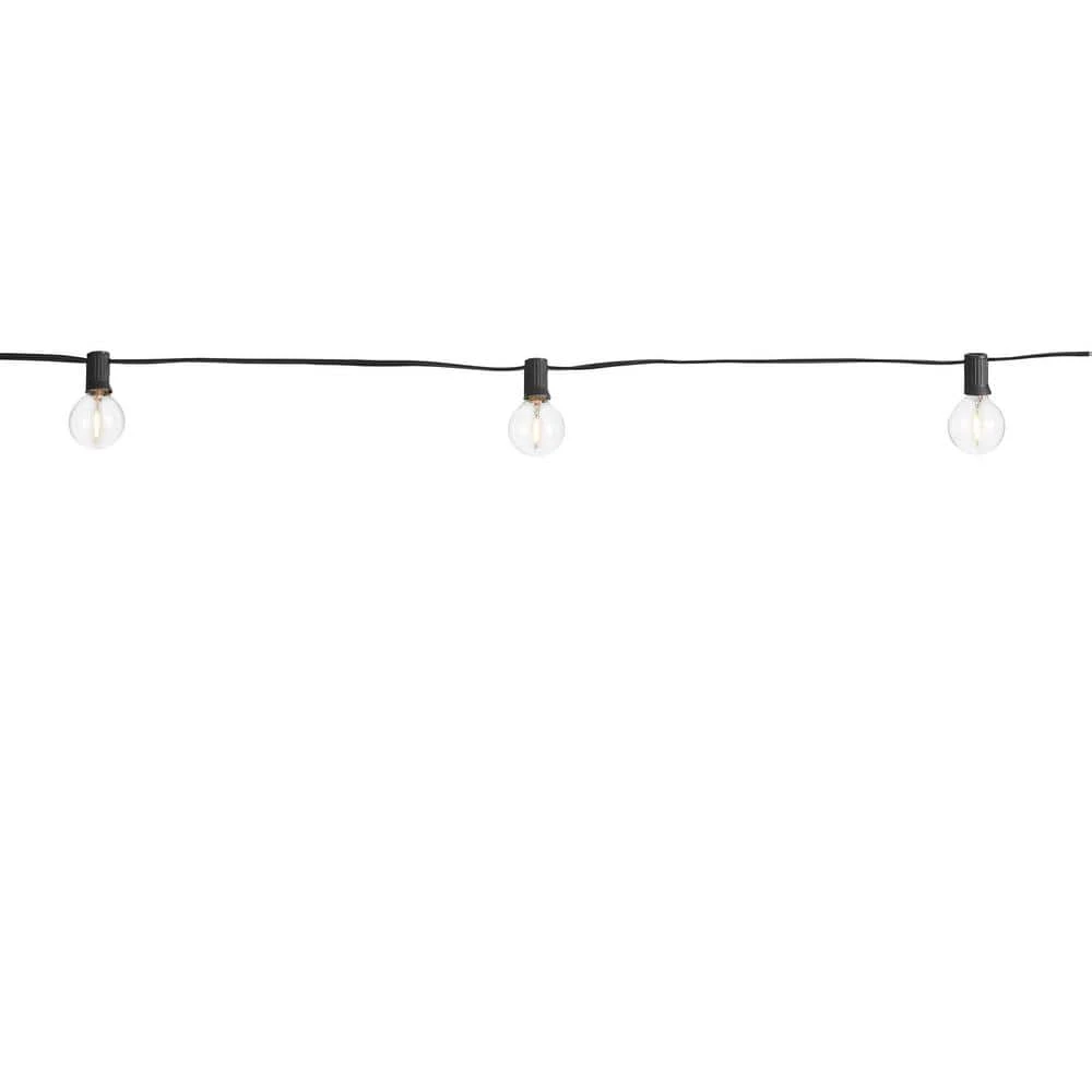 Hampton Bay Outdoor 25 ft. Plug-in Globe LED G40 Bulb String-Light (25-Bulbs) 4 Hampton Bay Outdoor 25 ft. Plug-in Globe LED G40 Bulb String-Light (25-Bulbs) - Image 4
