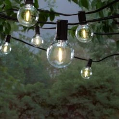 Hampton Bay Outdoor 25 ft. Plug-in Globe LED G40 Bulb String-Light (25-Bulbs) 9 Hampton Bay Outdoor 25 ft. Plug-in Globe LED G40 Bulb String-Light (25-Bulbs) -Hampton Bay Shop black hampton bay string lights mypc 025l 0 8 66 1000