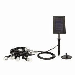 Hampton Bay Outdoor 20 ft. 10 Socket LED Solar Edison Bulb String Light 13 Hampton Bay Outdoor 20 ft. 10 Socket LED Solar Edison Bulb String Light -Hampton Bay Shop black hampton bay string lights sl20 10 sol hd 4f 1000