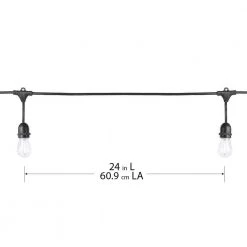 Hampton Bay Outdoor 20 ft. 10 Socket LED Solar Edison Bulb String Light 12 Hampton Bay Outdoor 20 ft. 10 Socket LED Solar Edison Bulb String Light -Hampton Bay Shop black hampton bay string lights sl20 10 sol hd 77 1000