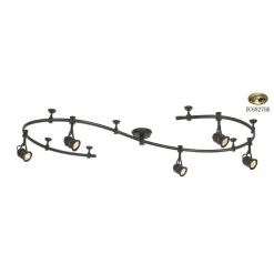 Hampton Bay 10 ft. 5-Light Black Flexible Track Lighting Starter Kit