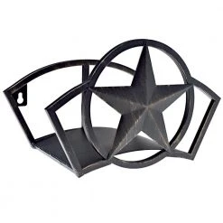 Hampton Bay Abstract Star Black Vinyl Hose Hanger