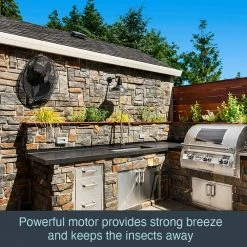 Hampton Bay 18 in. 3-Speed High Velocity Black Wall Mount Fan with 3 Blades -Hampton Bay Shop black hampton bay wall mounted fans 82018 1d 1000