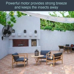 Hampton Bay 30 in. 3-Speed High Velocity Black Wall Mount Fan with 3 Blades -Hampton Bay Shop black hampton bay wall mounted fans 82030 1d 1000