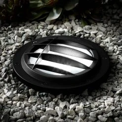 Hampton Bay Low Voltage 500 Lumens Black Outdoor Integrated LED In Ground Well Light; Weather/Water/Rust Resistant -Hampton Bay Shop black hampton bay well lights 62999 4f 1000