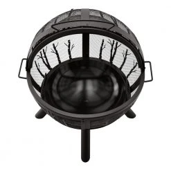 Hampton Bay Briarglen Fire Ball with Tree Branches -Hampton Bay Shop black hampton bay wood burning fire pits 118023 40 1000