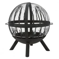 Hampton Bay Briarglen Fire Ball with Tree Branches -Hampton Bay Shop black hampton bay wood burning fire pits 118023 a0 1000