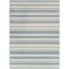 Hampton Bay Blue/Beige 9 ft. x 12 ft. Stripe Indoor/Outdoor Area Rug