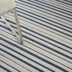 Hampton Bay Calobra Blue 2 ft. x 4 ft. Geometric Contemporary Indoor/Outdoor Area Rug -Hampton Bay Shop blue hampton bay area rugs 772404 44 1000