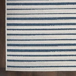 Hampton Bay Calobra Blue 2 ft. x 4 ft. Geometric Contemporary Indoor/Outdoor Area Rug -Hampton Bay Shop blue hampton bay area rugs 772404 4f 1000