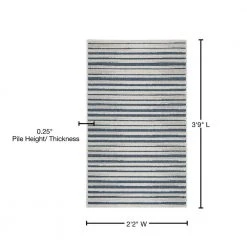 Hampton Bay Calobra Blue 2 ft. x 4 ft. Geometric Contemporary Indoor/Outdoor Area Rug -Hampton Bay Shop blue hampton bay area rugs 772404 76 1000