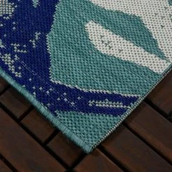 Hampton Bay Blue Reef 8 ft. x 10 ft. Indoor/Outdoor Area Rug 11 Hampton Bay Blue Reef 8 ft. x 10 ft. Indoor/Outdoor Area Rug -Hampton Bay Shop blue hampton bay outdoor rugs 3090528 1d 1000