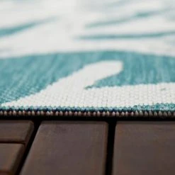 Hampton Bay Blue Reef 8 ft. x 10 ft. Indoor/Outdoor Area Rug 9 Hampton Bay Blue Reef 8 ft. x 10 ft. Indoor/Outdoor Area Rug -Hampton Bay Shop blue hampton bay outdoor rugs 3090528 40 1000