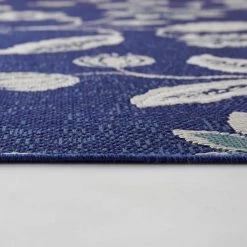 Hampton Bay Blue/White 8 ft. x 10 ft. Floral Indoor/Outdoor Area Rug -Hampton Bay Shop blue white hampton bay outdoor rugs 3105600 1f 1000