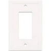 Hampton Bay 1 Gang GFCI Decorator Wall Plate - Bright White