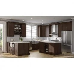 Hampton Bay Shaker Assembled 24x34.5x 21 in. Bathroom Vanity Base Cabinet in Brindle 22 Hampton Bay Shaker Assembled 24x34.5x 21 in. Bathroom Vanity Base Cabinet in Brindle -Hampton Bay Shop brindle hampton bay assembled kitchen cabinets kvsb24 bdl 4f 1000