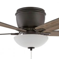 Hampton Bay Melrose 52 in. Indoor LED Hugger Bronze Dry Rated Ceiling Fan with Light Kit and 5 Reversible Blades 16 Hampton Bay Melrose 52 in. Indoor LED Hugger Bronze Dry Rated Ceiling Fan with Light Kit and 5 Reversible Blades -Hampton Bay Shop bronze hampton bay ceiling fans with lights 52101 1d 1000