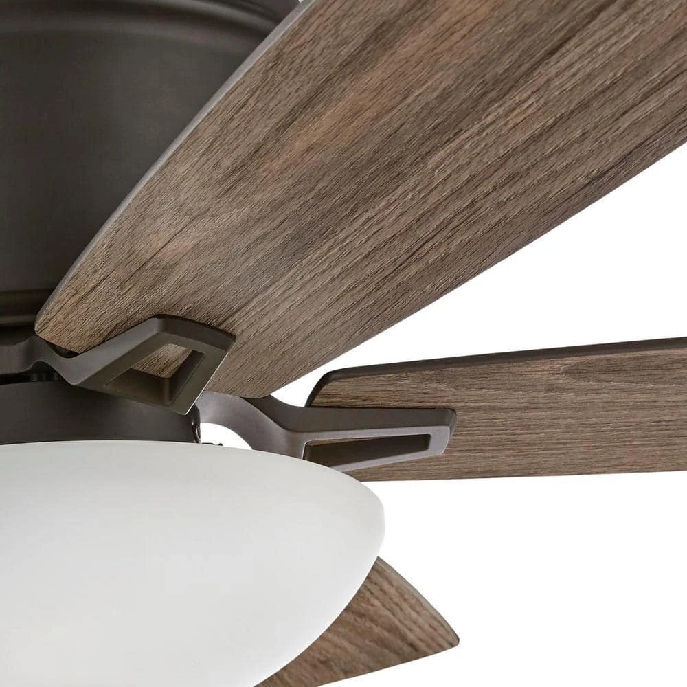 Hampton Bay Melrose 52 in. Indoor LED Hugger Bronze Dry Rated Ceiling Fan with Light Kit and 5 Reversible Blades 3 Hampton Bay Melrose 52 in. Indoor LED Hugger Bronze Dry Rated Ceiling Fan with Light Kit and 5 Reversible Blades - Image 3
