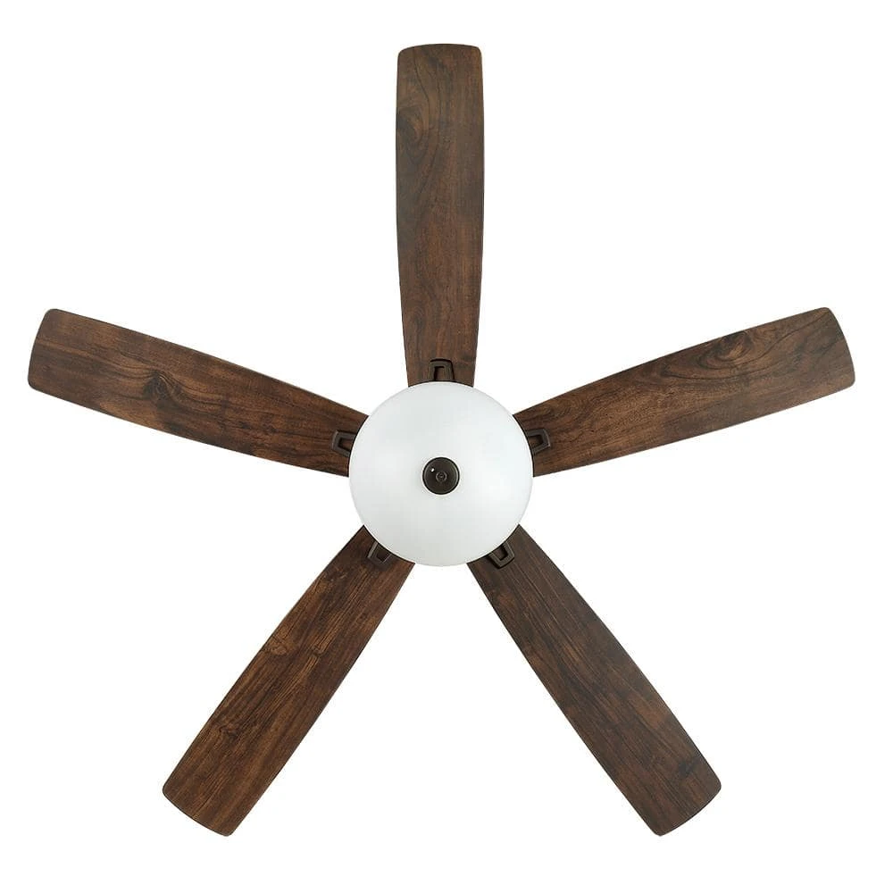 Hampton Bay Melrose 52 in. Indoor LED Hugger Bronze Dry Rated Ceiling Fan with Light Kit and 5 Reversible Blades 10 Hampton Bay Melrose 52 in. Indoor LED Hugger Bronze Dry Rated Ceiling Fan with Light Kit and 5 Reversible Blades - Image 10