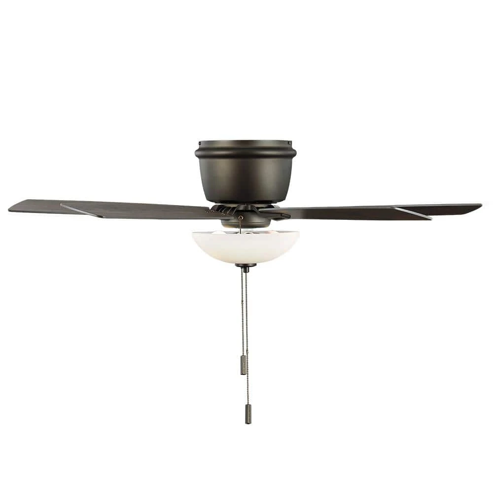 Hampton Bay Melrose 52 in. Indoor LED Hugger Bronze Dry Rated Ceiling Fan with Light Kit and 5 Reversible Blades 6 Hampton Bay Melrose 52 in. Indoor LED Hugger Bronze Dry Rated Ceiling Fan with Light Kit and 5 Reversible Blades - Image 6