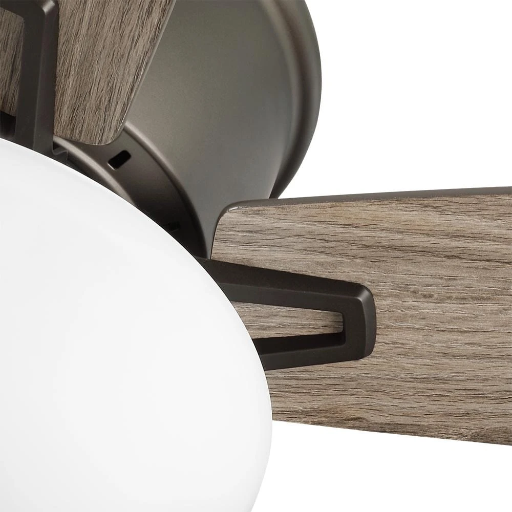 Hampton Bay Melrose 52 in. Indoor LED Hugger Bronze Dry Rated Ceiling Fan with Light Kit and 5 Reversible Blades 12 Hampton Bay Melrose 52 in. Indoor LED Hugger Bronze Dry Rated Ceiling Fan with Light Kit and 5 Reversible Blades - Image 12