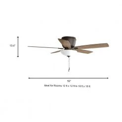 Hampton Bay Melrose 52 in. Indoor LED Hugger Bronze Dry Rated Ceiling Fan with Light Kit and 5 Reversible Blades 15 Hampton Bay Melrose 52 in. Indoor LED Hugger Bronze Dry Rated Ceiling Fan with Light Kit and 5 Reversible Blades -Hampton Bay Shop bronze hampton bay ceiling fans with lights 52101 a0 1000