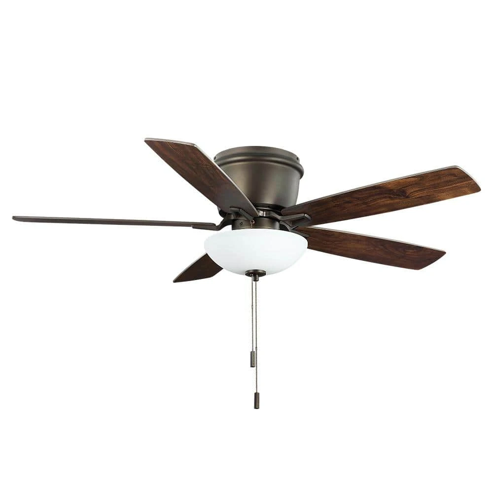Hampton Bay Melrose 52 in. Indoor LED Hugger Bronze Dry Rated Ceiling Fan with Light Kit and 5 Reversible Blades 8 Hampton Bay Melrose 52 in. Indoor LED Hugger Bronze Dry Rated Ceiling Fan with Light Kit and 5 Reversible Blades - Image 8