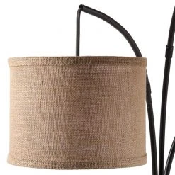 Hampton Bay 80 in. Antique Bronze 3 Arc Floor Lamp with Burlap Drum Shades -Hampton Bay Shop bronze hampton bay floor lamps af40818ab 66 1000