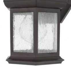 Hampton Bay 1-Light Bronze Outdoor Wall Lantern Sconce with Seeded Glass (2-Pack) -Hampton Bay Shop bronze hampton bay outdoor sconces tr t0784 1f 1000