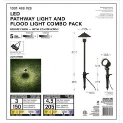 Hampton Bay Pearson Low-Voltage Bronze Outdoor Integrated LED Landscape Path Light and Flood Light Kit (8-Pack) 15 Hampton Bay Pearson Low-Voltage Bronze Outdoor Integrated LED Landscape Path Light and Flood Light Kit (8-Pack) -Hampton Bay Shop bronze hampton bay path lights iwv6628l fa 1000